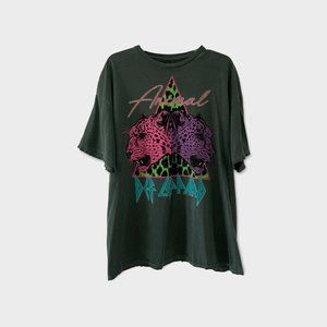 NEW Urban Outfitters Def Leppard Double Animal T-Shirt Dress